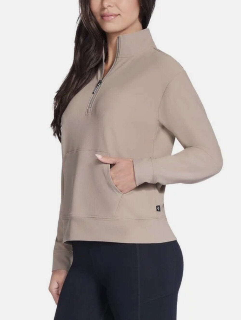 NEW! Sketchers Go Walk Tan Quarter Zip Top Multiple Sizes